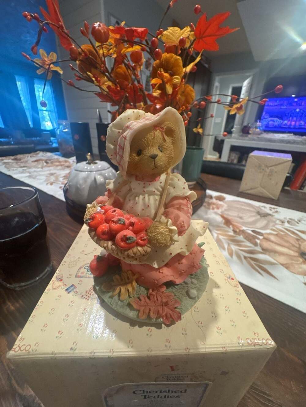 Cherished Teddies Hannah Autumn Brings A Season Of Thanksgiving Figurine